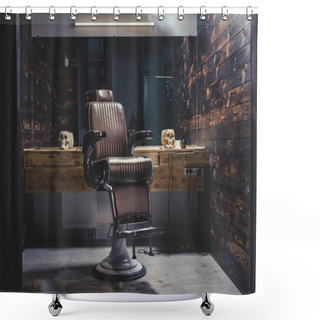 Personality  Stylish Vintage Barber Chair Shower Curtains
