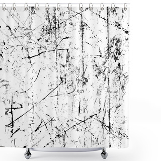Personality  Scratched Texture Shower Curtains
