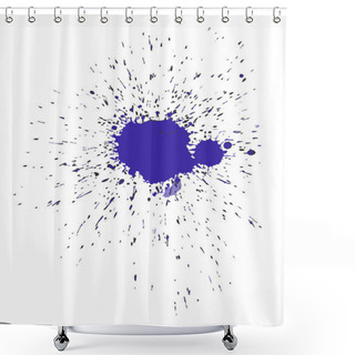 Personality  Paint Blot Vector Shower Curtains