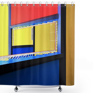 Personality  Abstract Staircase In The State Music School - Aurich, Germany Shower Curtains
