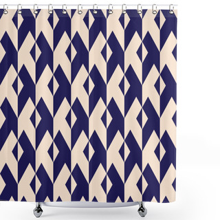Personality  Seamless Abstract Geometric Pattern Background Shower Curtains