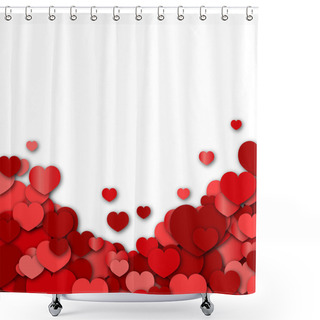 Personality  Valentines Day Background Shower Curtains