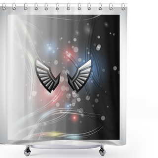 Personality  Smooth Colorful Abstract Glowing Background Shower Curtains