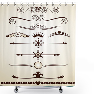 Personality  Page And Text Border, Dividers And Decorations Shower Curtains