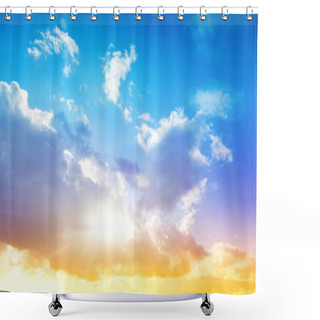 Personality  Colorful Sky And Sunrise Shower Curtains