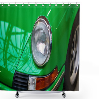 Personality  Detail Of Classic Car. Shower Curtains