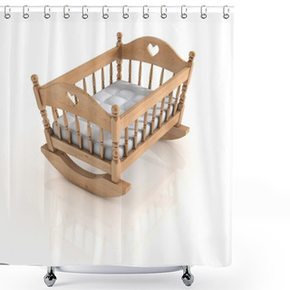 Personality  Cradle Isolated Shower Curtains