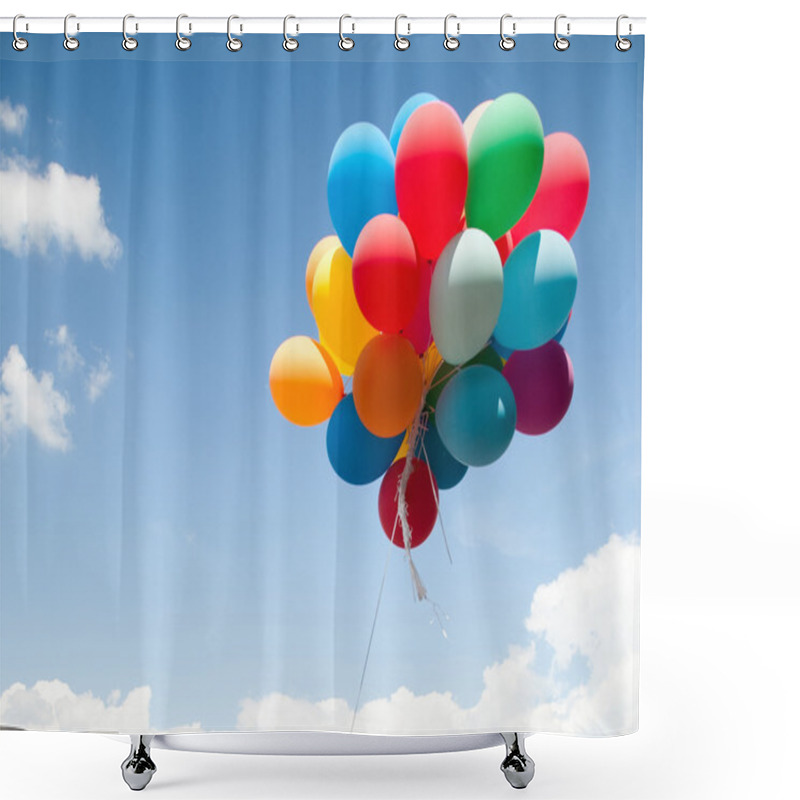 Personality  Colorful balloons shower curtains