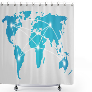 Personality  Communication Shower Curtains