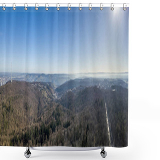 Personality  Aerial View Of The City Of Stuttgart Shower Curtains