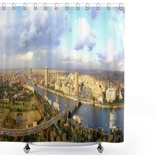 Personality  Cairo Panorama Shower Curtains