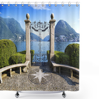 Personality  Ancient Gate Of Ciani Park Shower Curtains