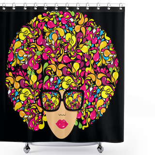Personality  Disco Design Shower Curtains