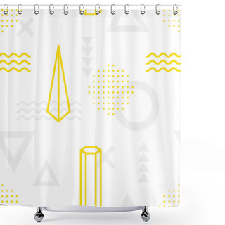 Personality  Abstract Geometric Seamless Pattern Shower Curtains
