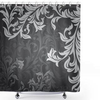 Personality  Floral Vintage Card Shower Curtains