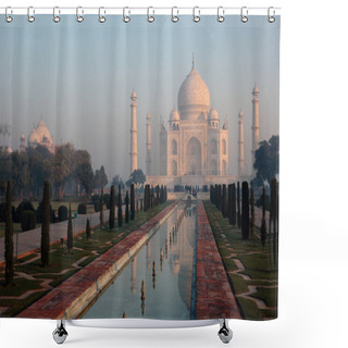 Personality  Taj Mahal At Sunrise Shower Curtains