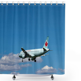 Personality  Air Canada Workhorse Jet Near Pearson International Airport, Toronto Shower Curtains