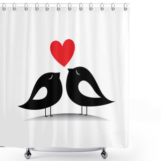 Personality  Birds Shower Curtains