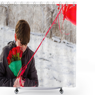 Personality  Valentines Day Shower Curtains
