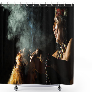 Personality  Real Shamanic Ceremony Shower Curtains