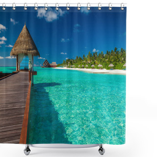 Personality  Luxurious Outdoor Overwater Spa Shower Curtains
