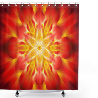 Personality  Fiery Chakra Flame Shower Curtains