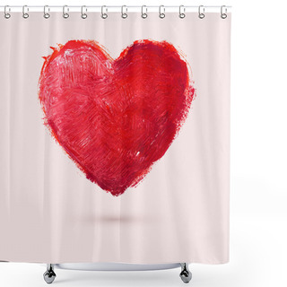 Personality  Watercolor Heart, Vector Illustration Shower Curtains