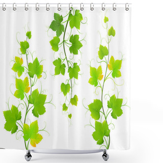 Personality  Grape Leaves Shower Curtains