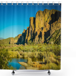 Personality  Scenes Of The Southwest In The  Sonoran Desert Near Phoenix, Arizona  Shower Curtains