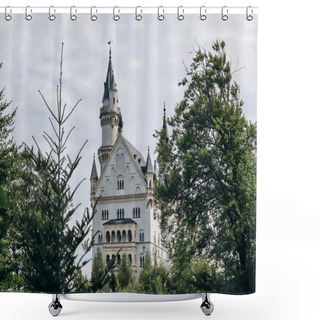Personality  View Of The Famous Neuschwanstein Castle In Bavaria, Southern Germany Shower Curtains