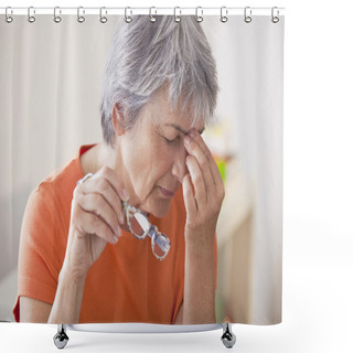 Personality  TIRED ELDERLY PERSON Shower Curtains