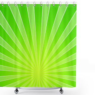 Personality  Green Light Beam Background Shower Curtains
