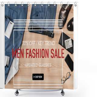 Personality  Men Fashion Sale Banner Shower Curtains