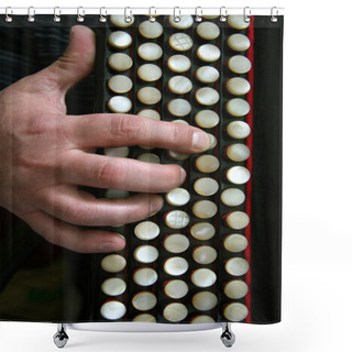 Personality  The Keyboard Of A Bayan Shower Curtains