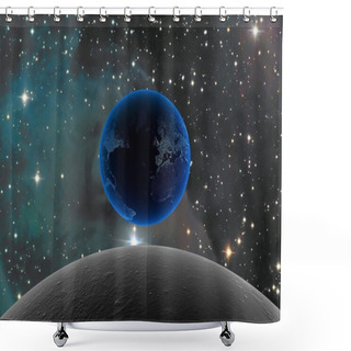 Personality  3d Cosmos And Planet Shower Curtains