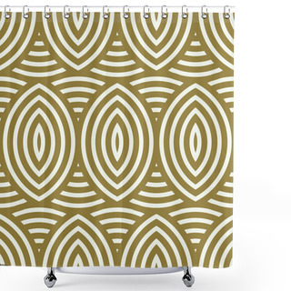 Personality  Abstract Pattern With Endless Lines Shower Curtains