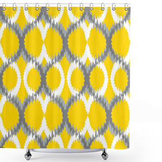Personality  Ikat Ogee Background Shower Curtains