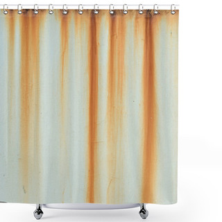 Personality  Rusty Metal Background Shower Curtains