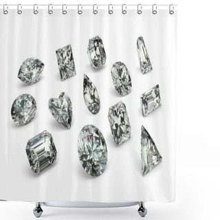 Personality  Diamond Cuts Shower Curtains