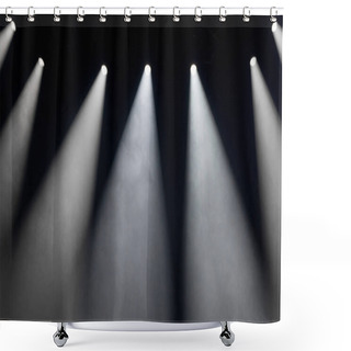 Personality  White Spot Lights On Stage Shower Curtains