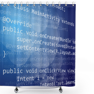 Personality  Java Code Shower Curtains
