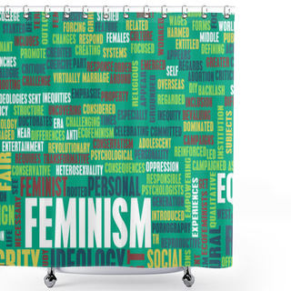 Personality  Feminism As A Concept Shower Curtains