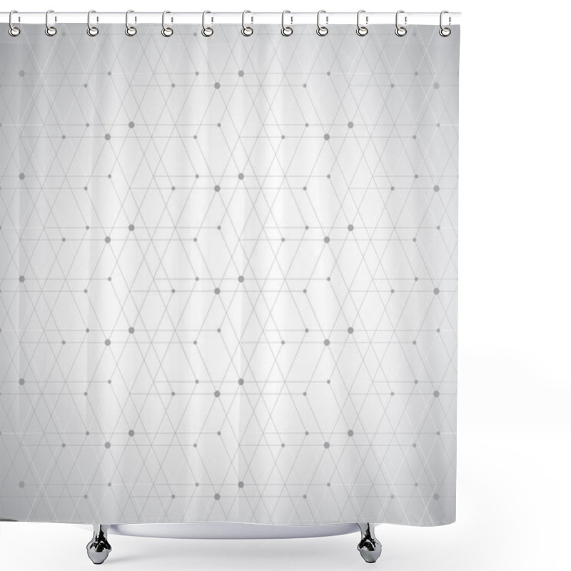 Personality  Modern Abstract Geometric Pattern Dot With Rhombuses. Repeating Background Vector Illustration Shower Curtains