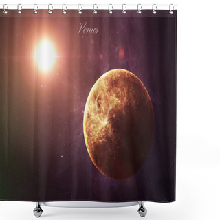 Personality  The Venus From Space Showing All They Beauty. Extremely Detailed Image, Including Elements Furnished By NASA. Other Orientations And Planets Available. Shower Curtains