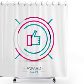Personality  Award Icon, Logo Shower Curtains
