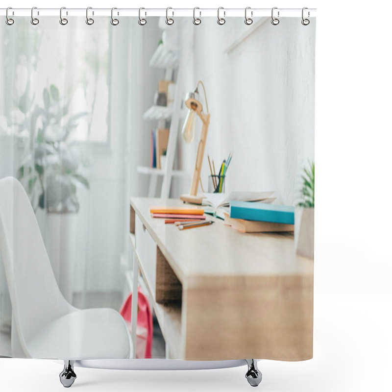 Personality  Minimalistic room interior shower curtains