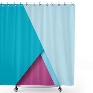 Personality  Burgundy And Blue Colored Textured Background Shower Curtains