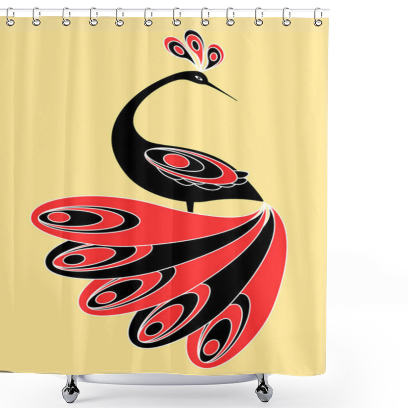 Personality  Magic Bird Shower Curtains