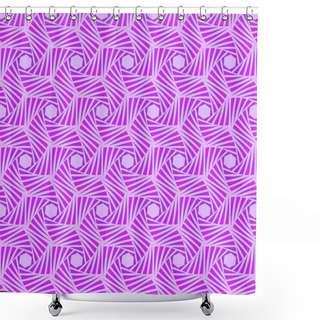 Personality  Abstract Geometric Pattern Background, Luxury Pattern, Stylish Vector Illustration Shower Curtains
