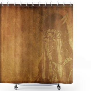 Personality  Vintage Shaman Background Shower Curtains